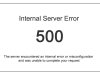 Erro interno do servidor?